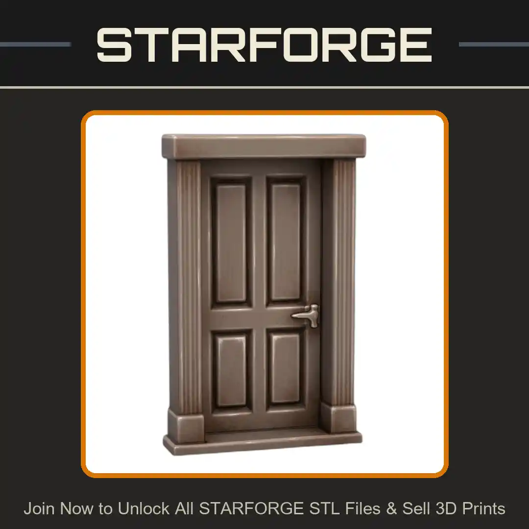 Enchanted Garden Decorative Door for Fairy and Gnome Homes - 3D Printable STL File