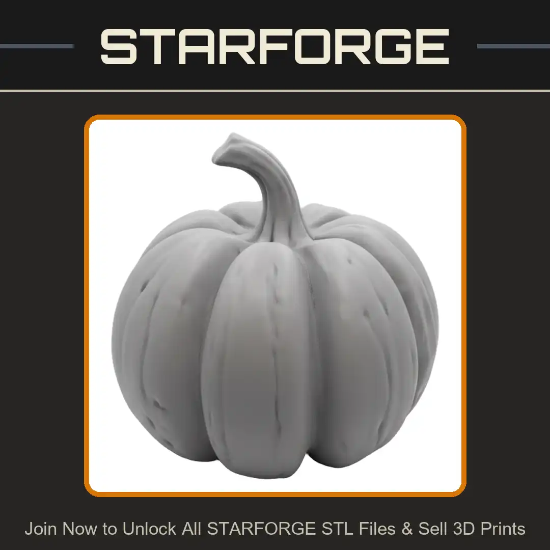 Fairytale Pumpkin Heirloom Gourd Squash Ribbed Autumn Harvest Halloween Curved Stem - View 1 of 2