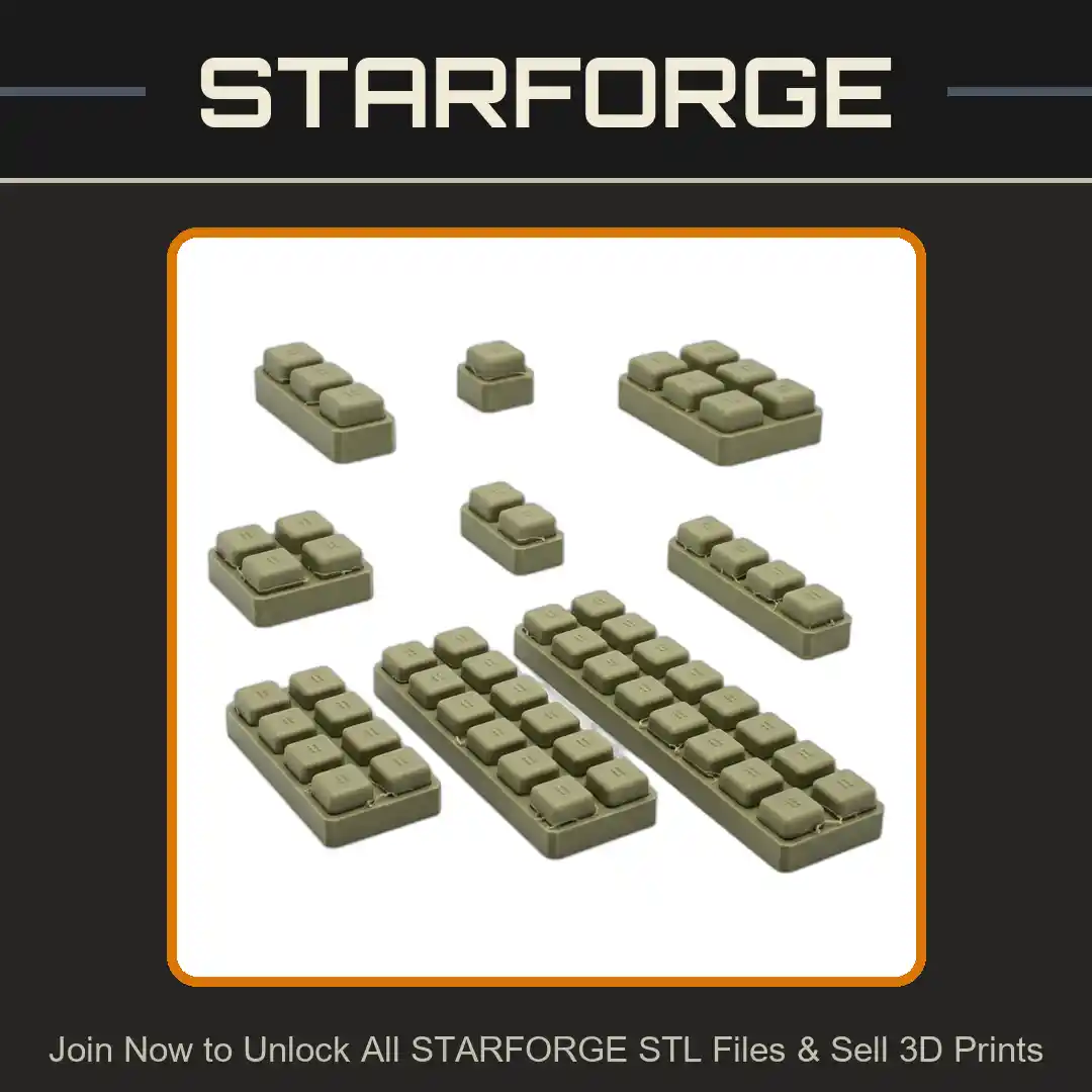 FDM Optimized Building Bricks Inspired by Classic Interlocking Blocks - 3D Printable STL File