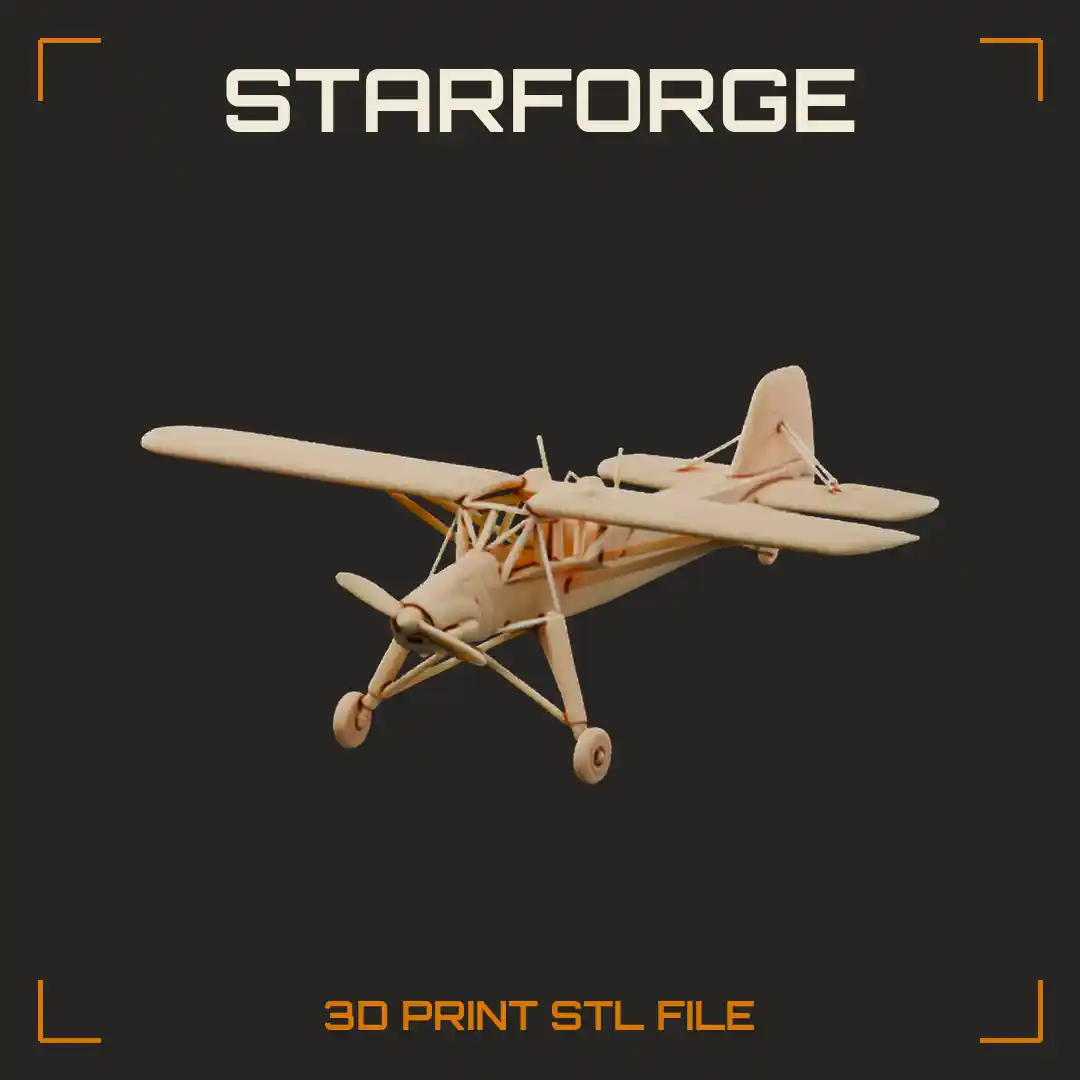 Fieseler Storch STOL Liaison Aircraft with Braced High Wing Long Strut Gear Glazed Cabin