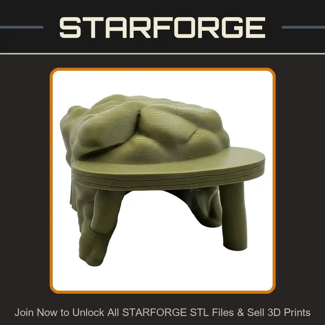 Flesh Meat Butcher Block Table Wooden Plank Organic Muscle Tissue Workbench Altar - View 1 of 2