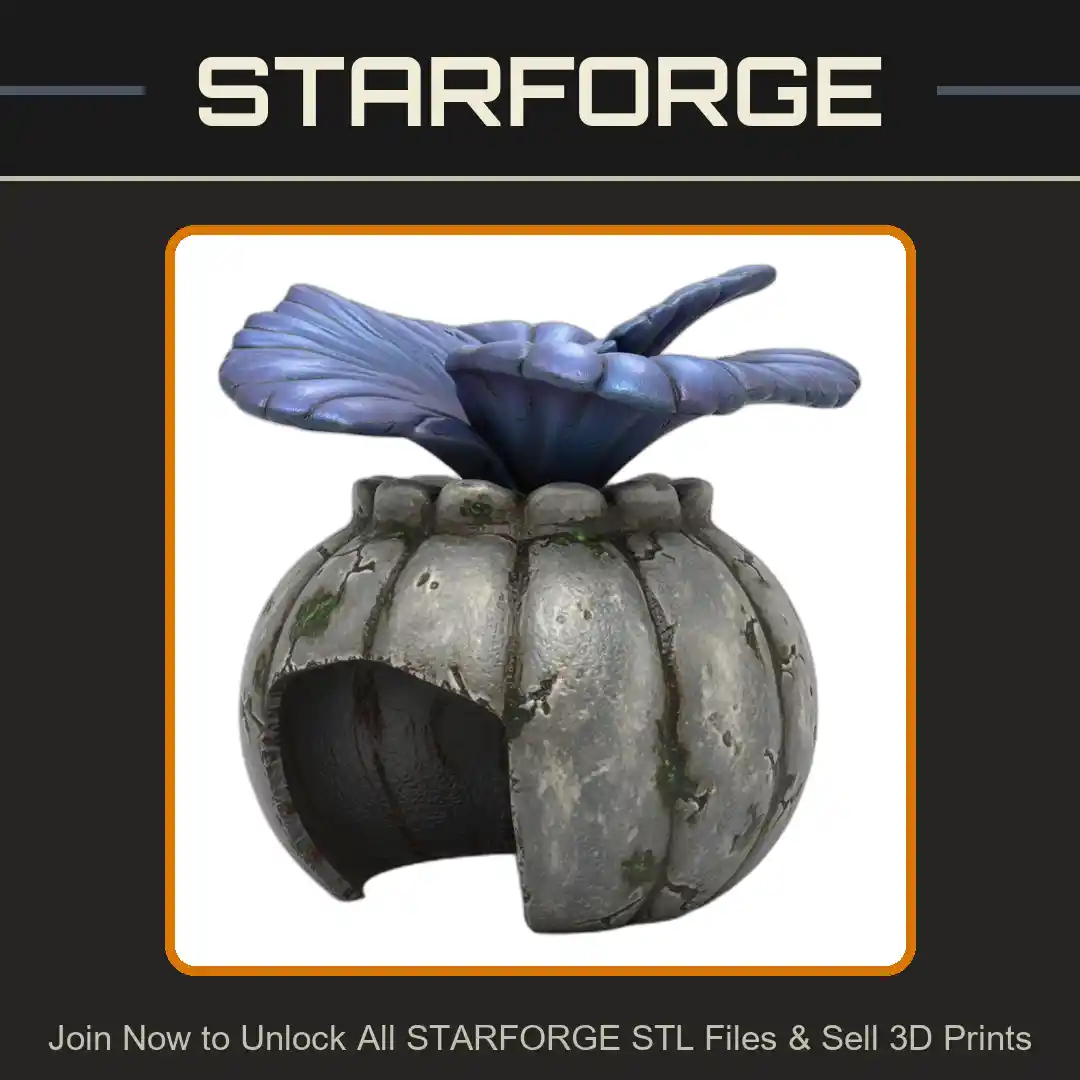 Floral Petal Design Reptile Hide Shelter for Terrariums - 3D Printable STL File