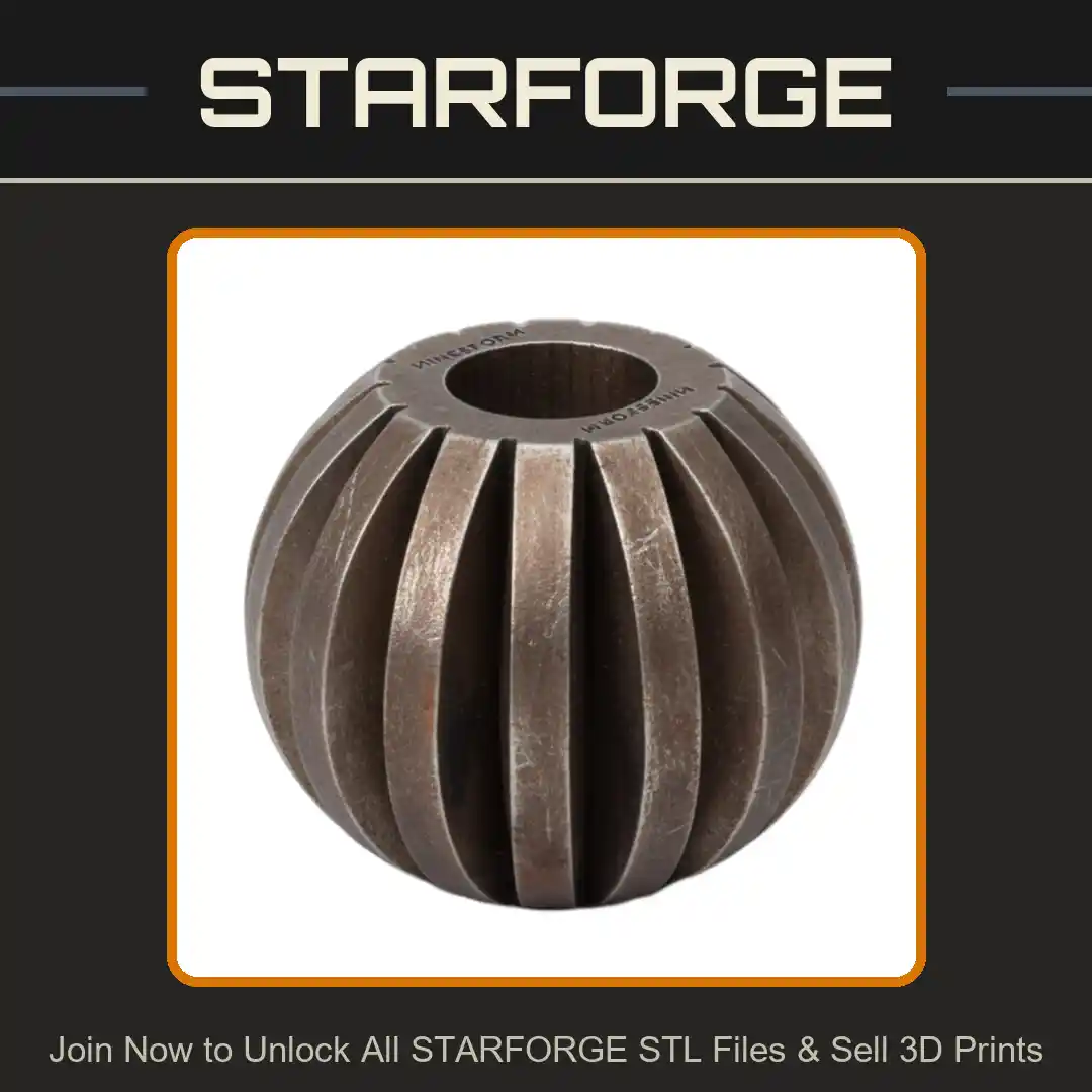 Fluted Bead for DIY Men's Bracelet Making - 3D Printable STL File