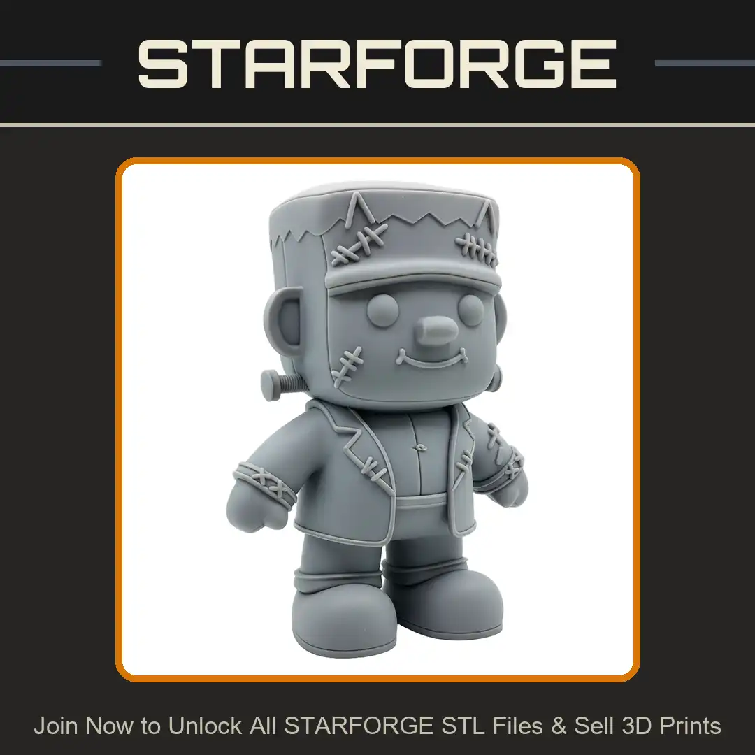 Frankenstein Monster Chibi Stylized Neck Bolts Stitches Staples Flat Head Jacket Blazer Boots - View 1 of 2