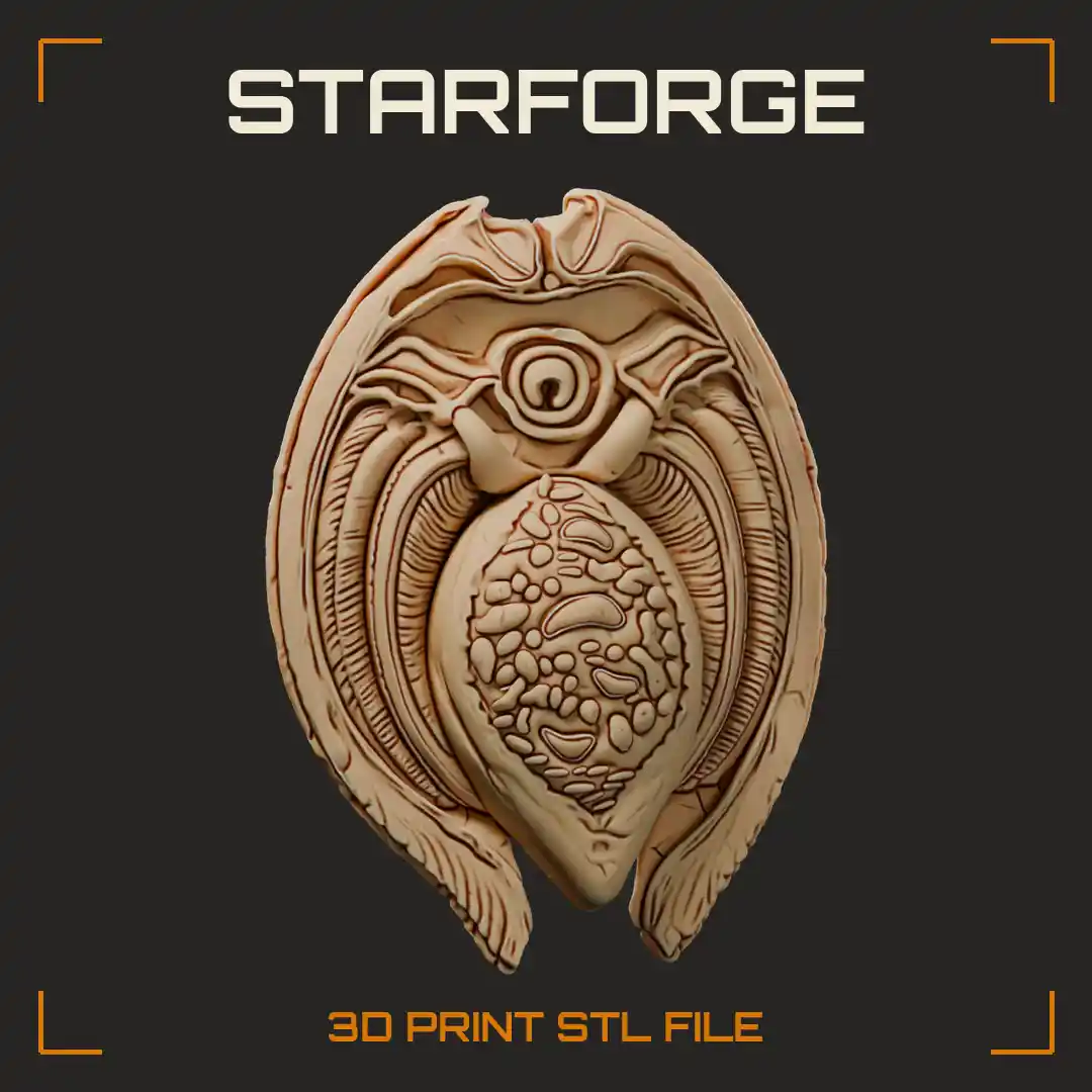 Freshwater Mussel Cross Section with Paired Gills Muscular Foot Gonad Intestine Loops and Shell Valves - 3D Printable STL File