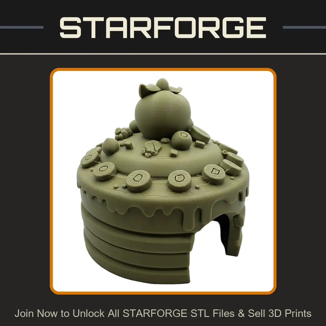 Frosted Cake House Icing Drip Mangosteen Peach Berry Donut Sugar Cube Candy Cottage - View 1 of 2