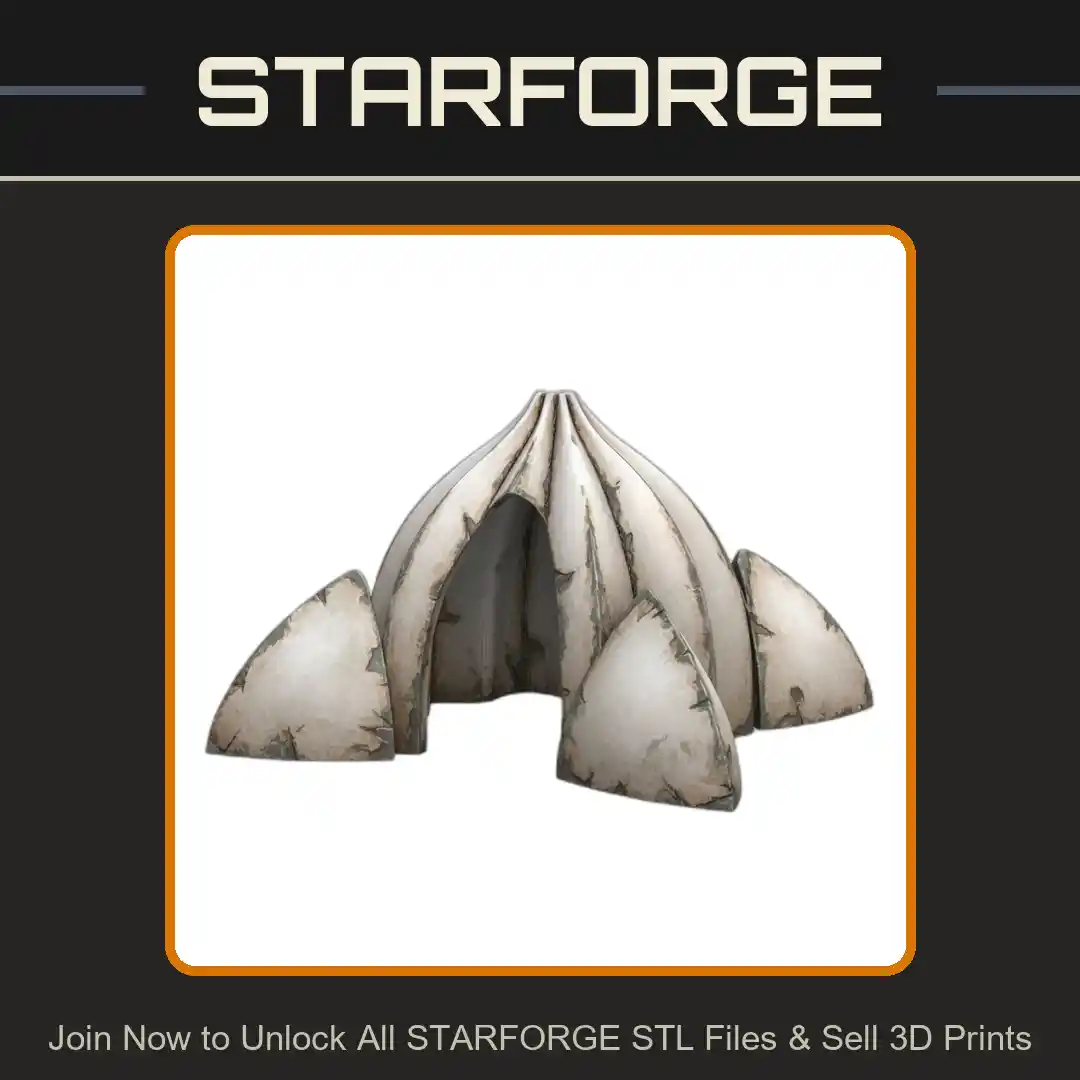 Futuristic Dome Reptile Hide with Textured Panels for Terrariums - 3D Printable STL File