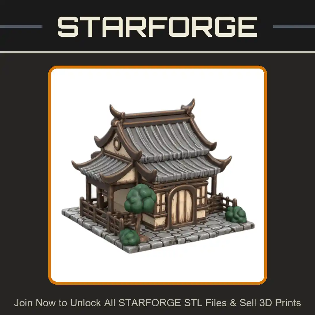 Garden Statue Asian-Inspired Pagoda for Fairy Scenes - 3D Printable STL File