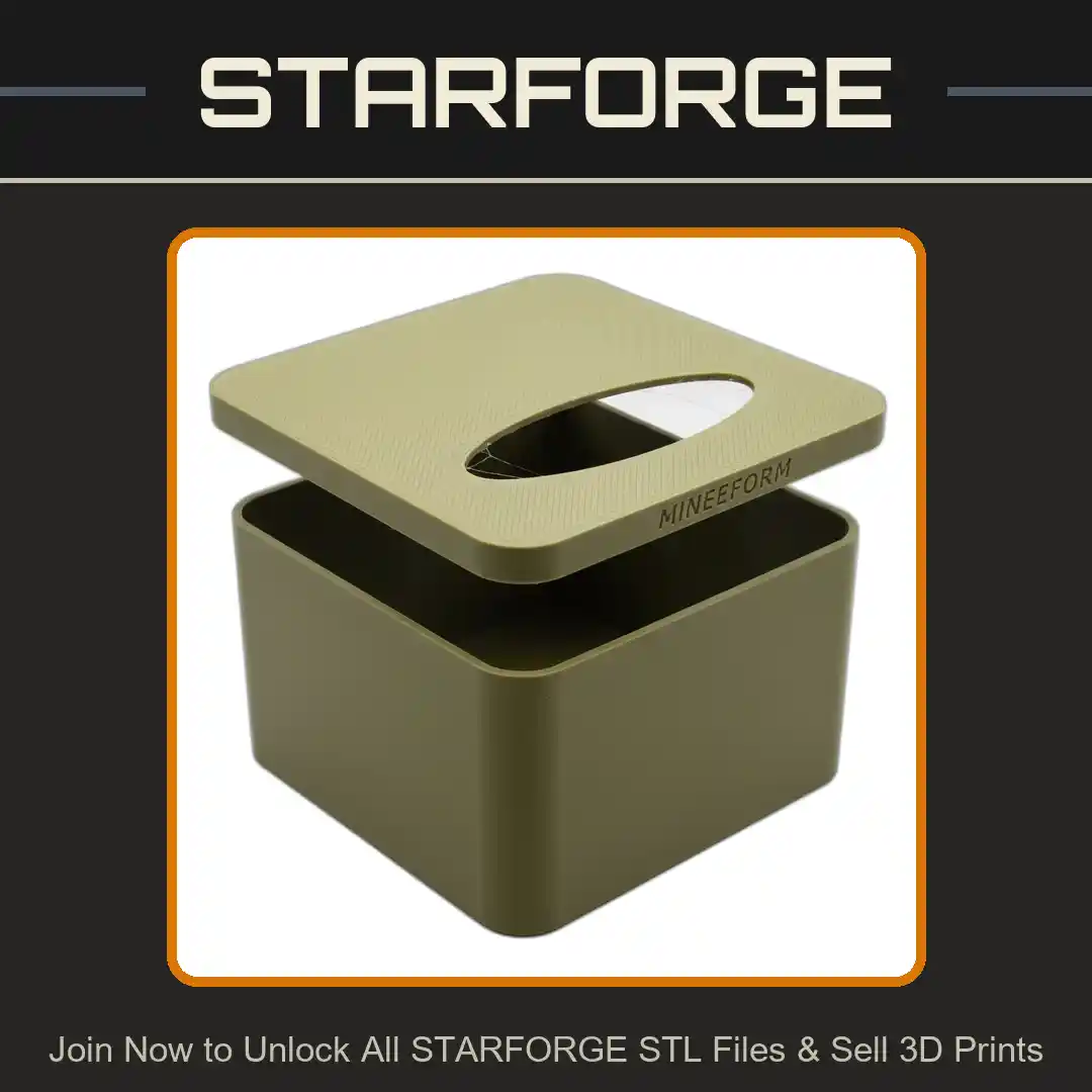 Gecko Dig Box Terrarium Sand Bath Substrate Holder - 3D Printable STL File