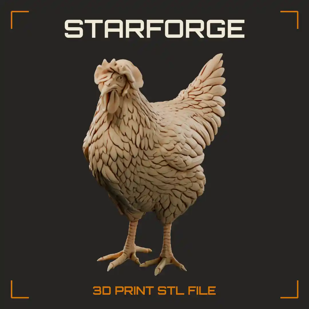 Golden Brown Hen Standing Facing Forward with Floppy Single Comb Wattles and Scaled Feet