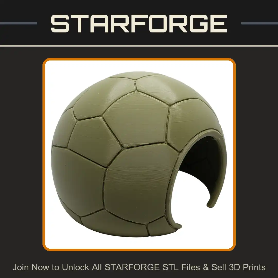 Hexagon Paneled Sphere Shell Circular Opening Drone Housing Robot Head Orbital Pod - View 1 of 2