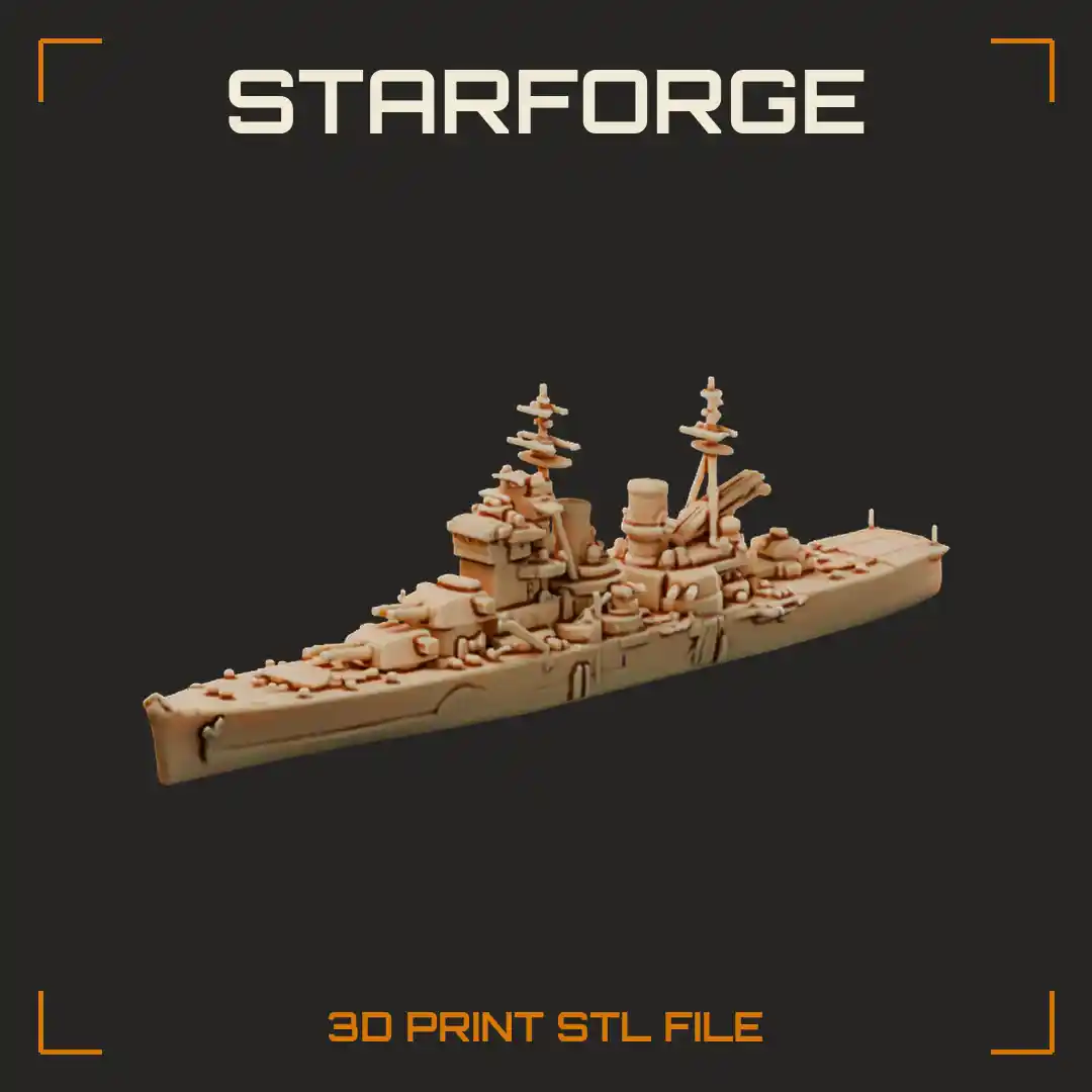HMS Prince of Wales Battleship with Quadruple 14 Inch Turrets Twin Funnels and Tripod Masts