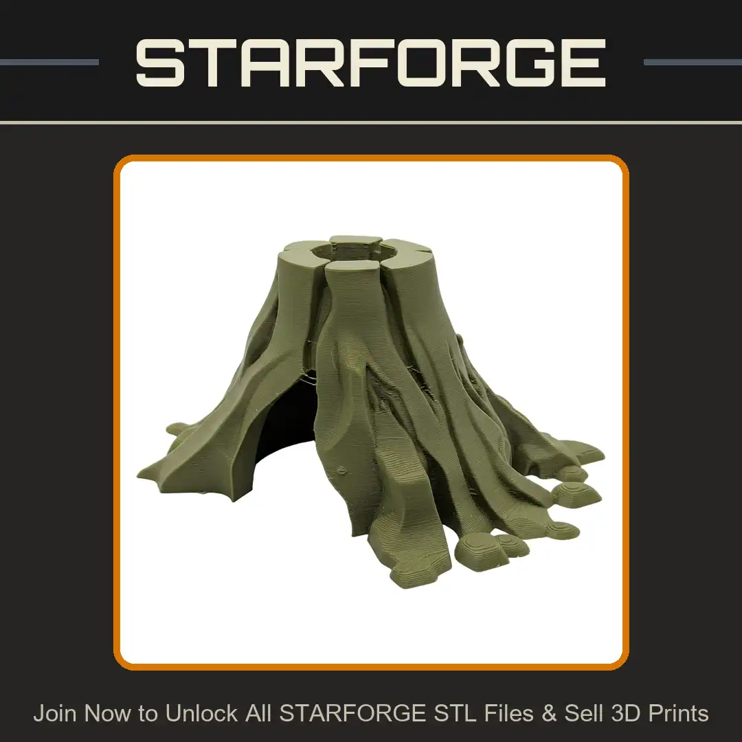 Hollow Gnarled Tree Trunk Stump Archway Entrance Buttress Roots Forest Woodland Grove - View 1 of 2