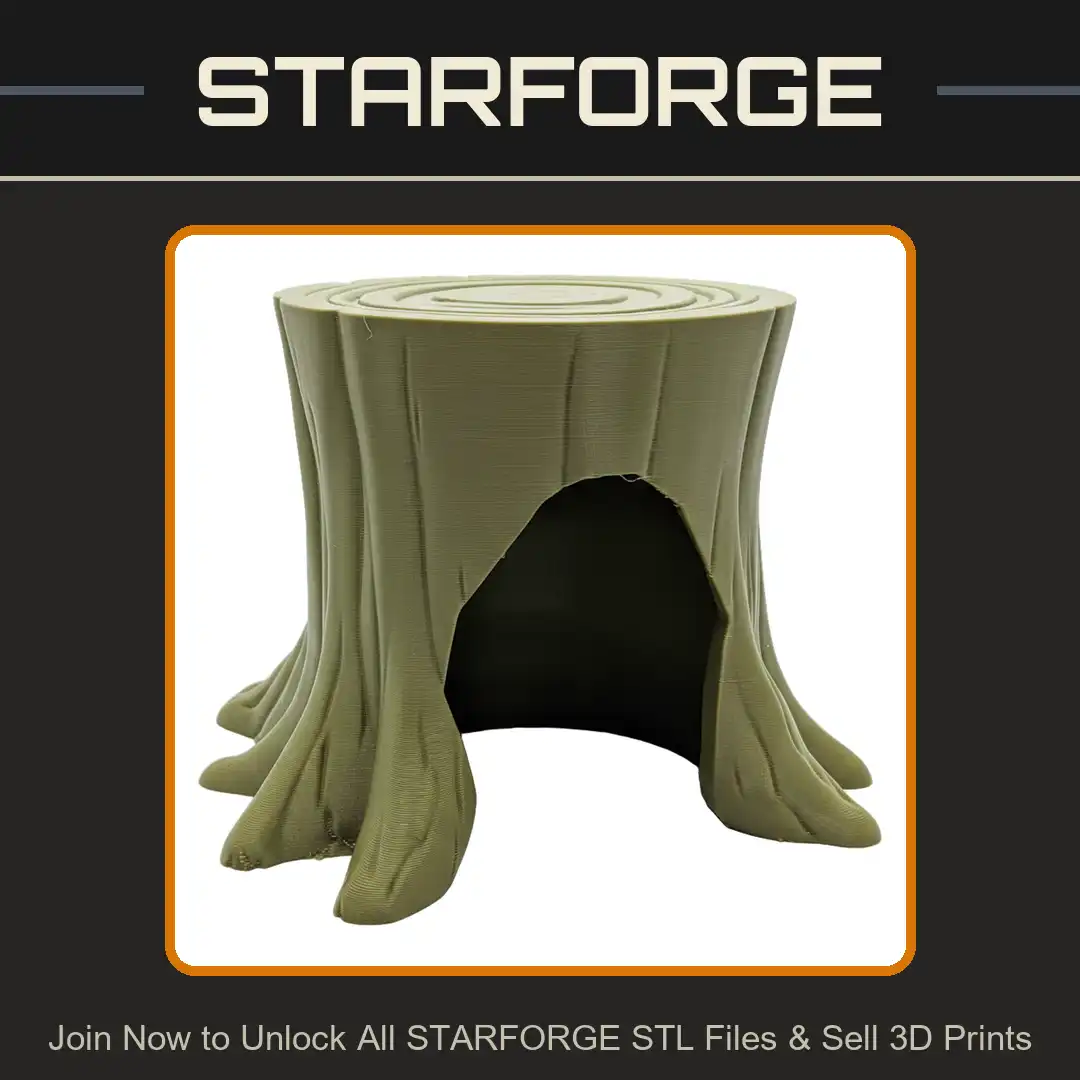 Hollow Tree Stump Log Trunk Roots Bark Growth Rings Archway Cavity Entrance Forest Hole - View 1 of 2