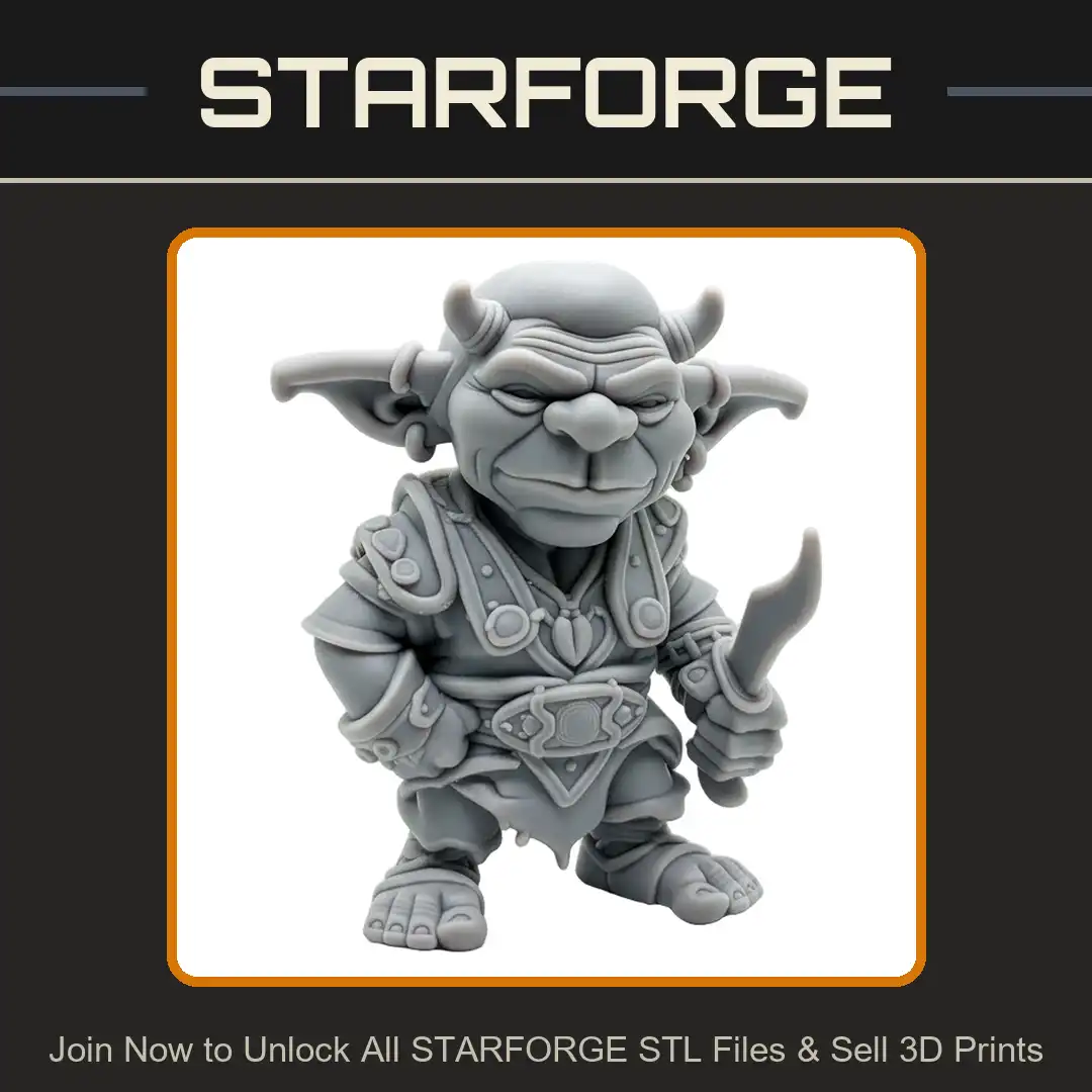 Horned Goblin Warrior Curved Dagger Kukri Pauldrons Bracers Ornate Belt Pointed Ears Foot Wraps - View 1 of 2