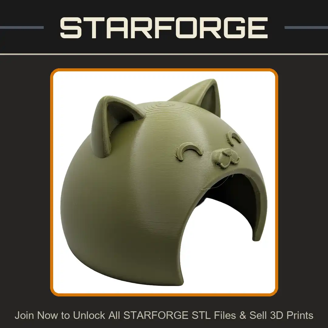 Kawaii Chibi Cat Kitten Neko Helmet Mask Hood Smiling Ears Animal Head Shell Dome - View 1 of 2