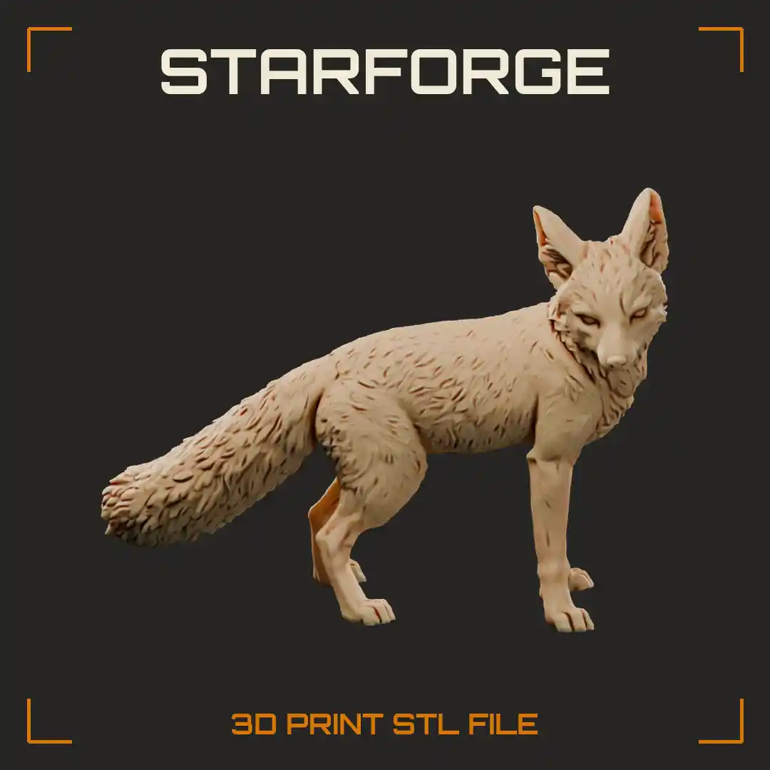 Kit Fox Standing with Large Ears Slender Grey Body Thin Legs and Black Tipped Tail