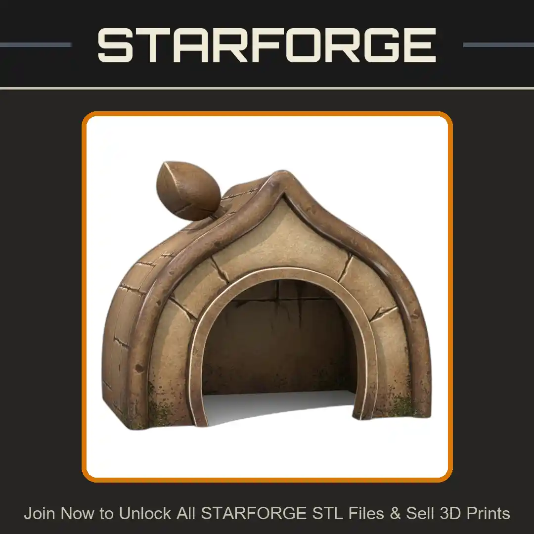 Leaf Topped Fairy Tale Pet Hide for Small Animals - 3D Printable STL File