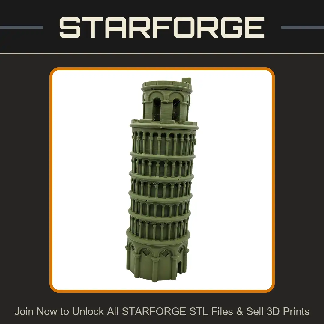 Leaning Tower Pisa Tilted Italian Romanesque Bell Tower Campanile Arched Arcade Columns - View 1 of 2