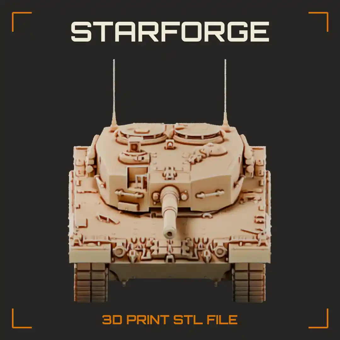 Leopard 2A4 Main Battle Tank with Vertical Turret Armor 120mm Smoothbore Gun and Side Skirts