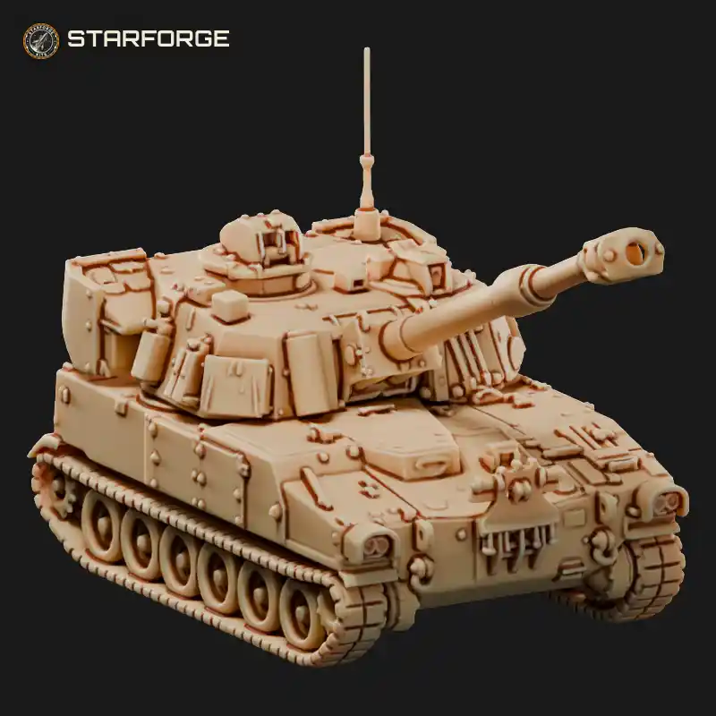 M109A6 Paladin Self-Propelled Howitzer with Large Armored Turret and Long 155mm Barrel