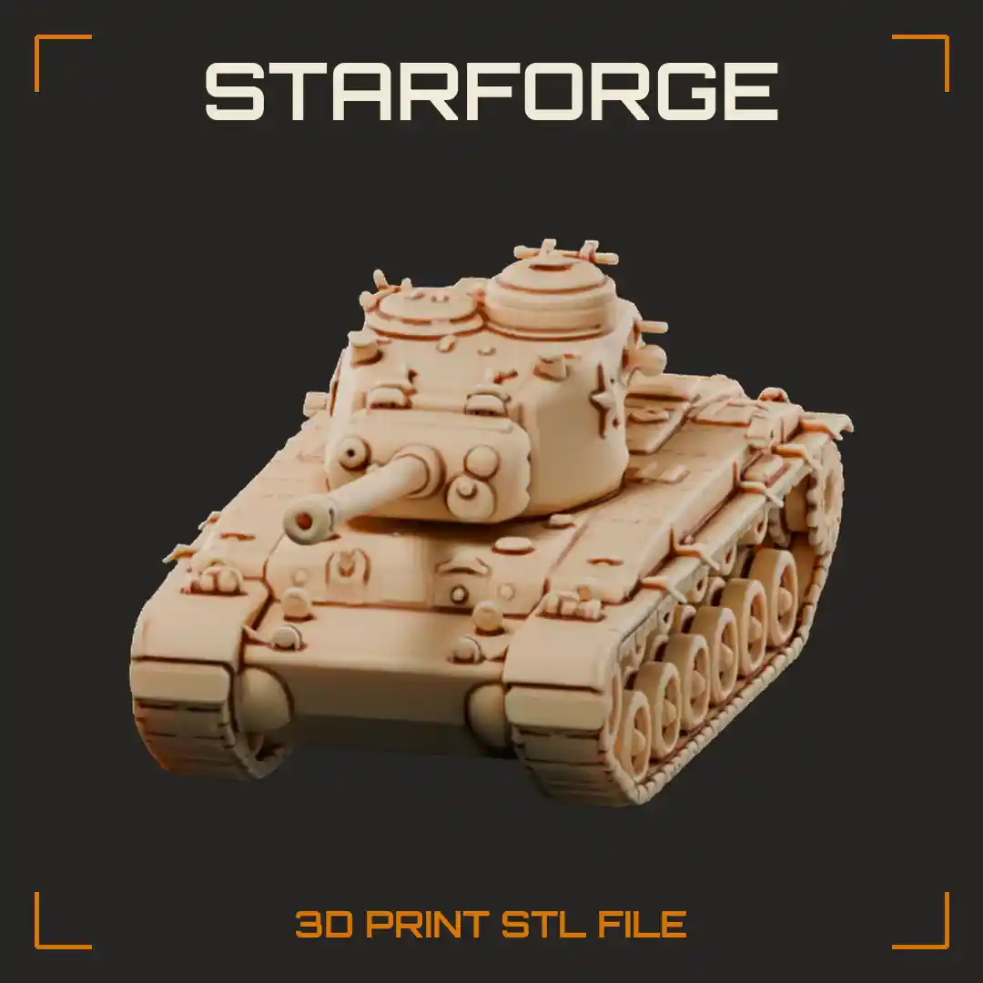 M26 Pershing Heavy Tank with Long 90mm Gun Cast Turret and Road Wheels