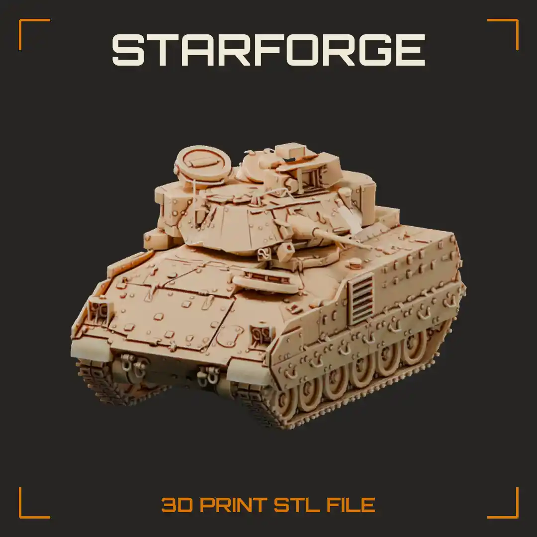 M2A2 Infantry Fighting Vehicle with 25mm Chain Gun Turret TOW Launcher and Applique Armor
