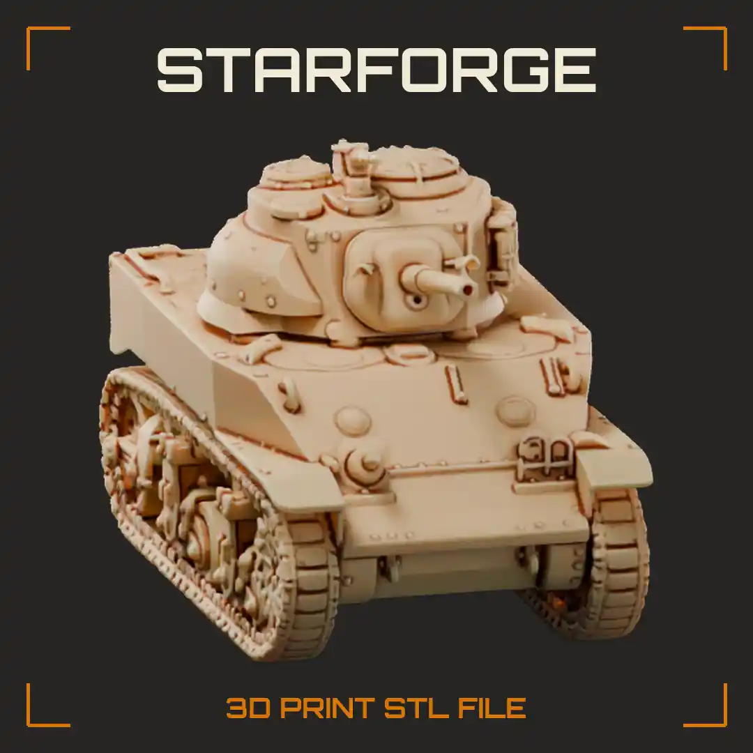 M5A1 Stuart Light Tank with Sloped Glacis 37mm Gun Turret Bustle and Volute Suspension