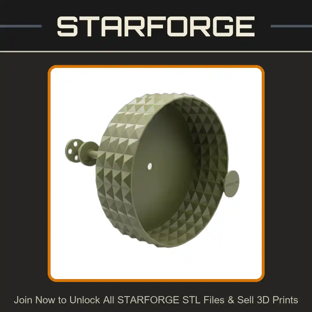 Magnetic Hamster Wheel for Glass Tank or Terrarium (Uses 8mm x 2mm Magnets) - 3D Printable STL File