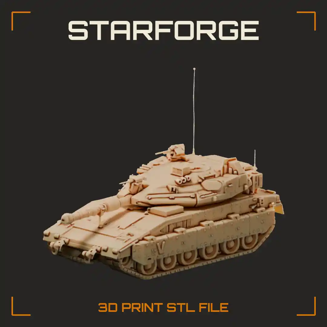 Merkava Mk 4 Main Battle Tank with Wedge Turret Front Engine Hull and Chain Bustle