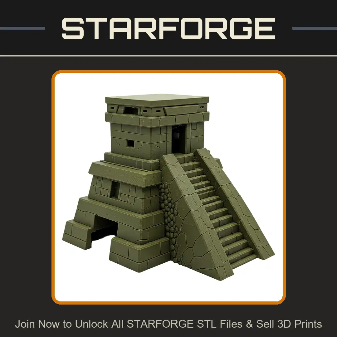 Mesoamerican Mayan Aztec Step Pyramid Temple Stone Ruins Teocalli Staircase Ziggurat - View 1 of 2