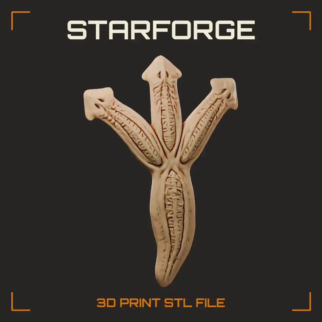 Michael Levin Bioelectricity Three-Headed Planarian Flatworm Regenerate with Branching Heads and Eyespots - 3D Printable STL File