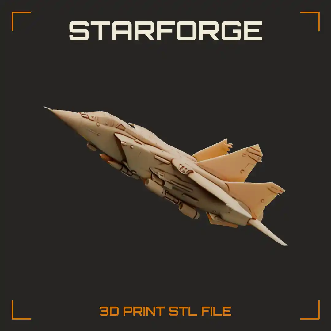 MiG-31 Foxhound Two Seat Interceptor with Large Box Intakes Twin Fins and Belly Missiles