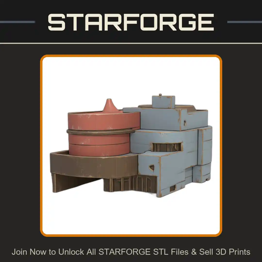 Modern Architectural Building Replica Model for Educational Display - 3D Printable STL File