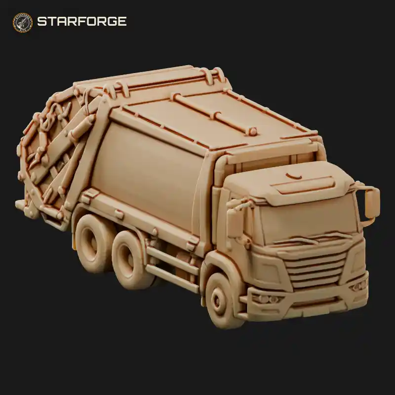 Modern Garbage Truck with Rear Loader Hopper Packer Body Low Entry Cab and Steel Bumper