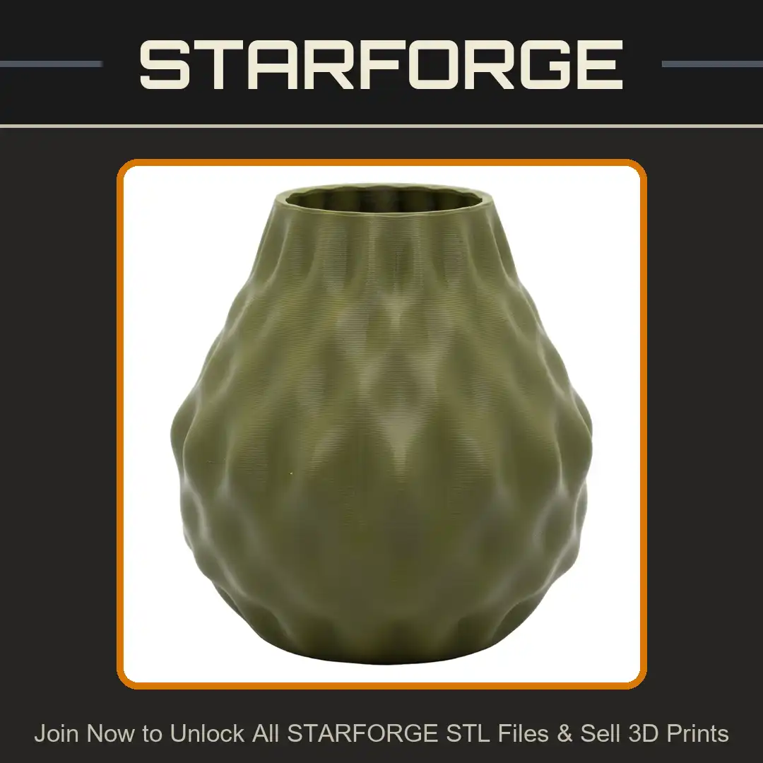 Modern Geometric Diamond Faceted Quilted Teardrop Vase Textured Fluted Planter Vessel - View 1 of 2