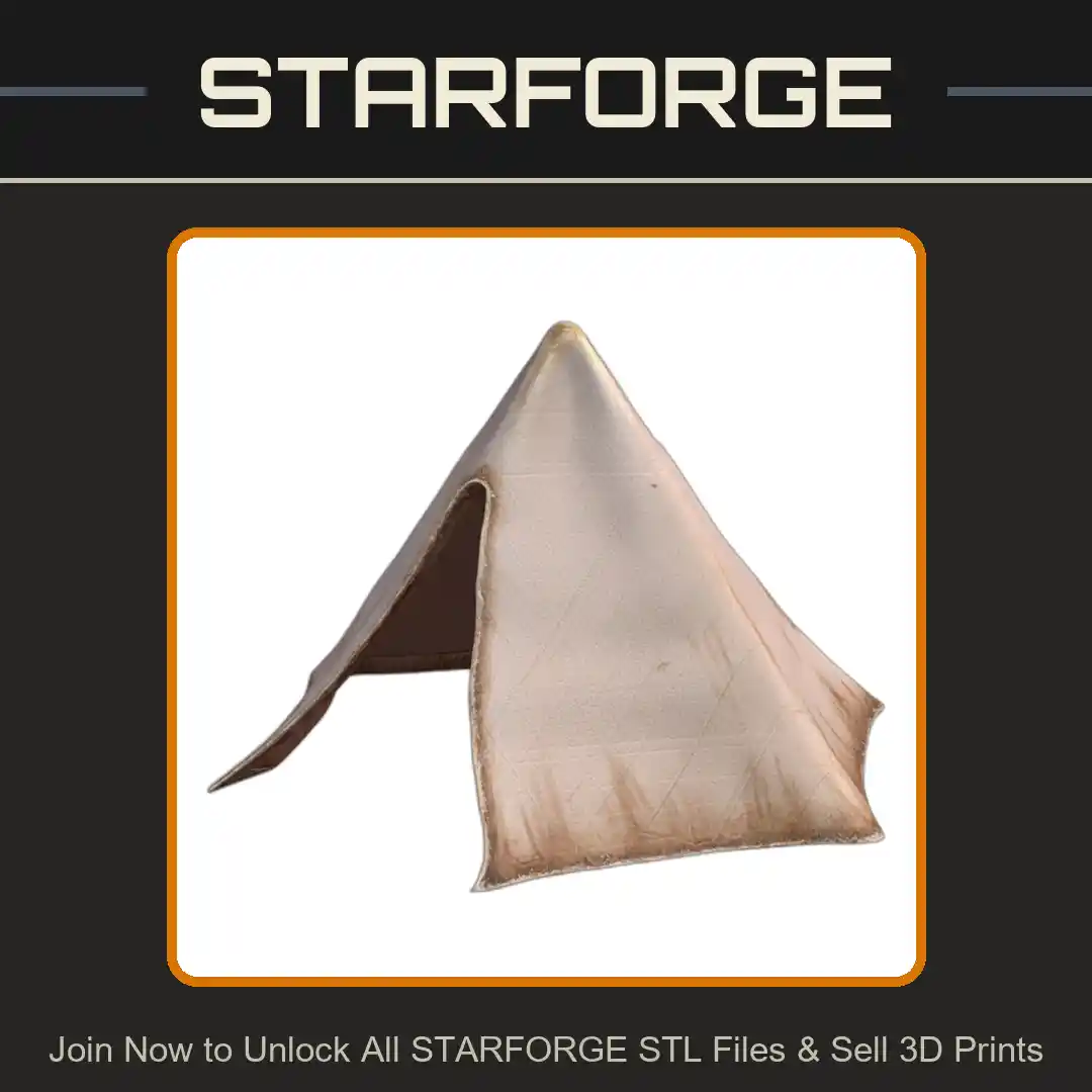 Modern Minimalist Tent Shaped Pet Hide for Small Animals - 3D Printable STL File