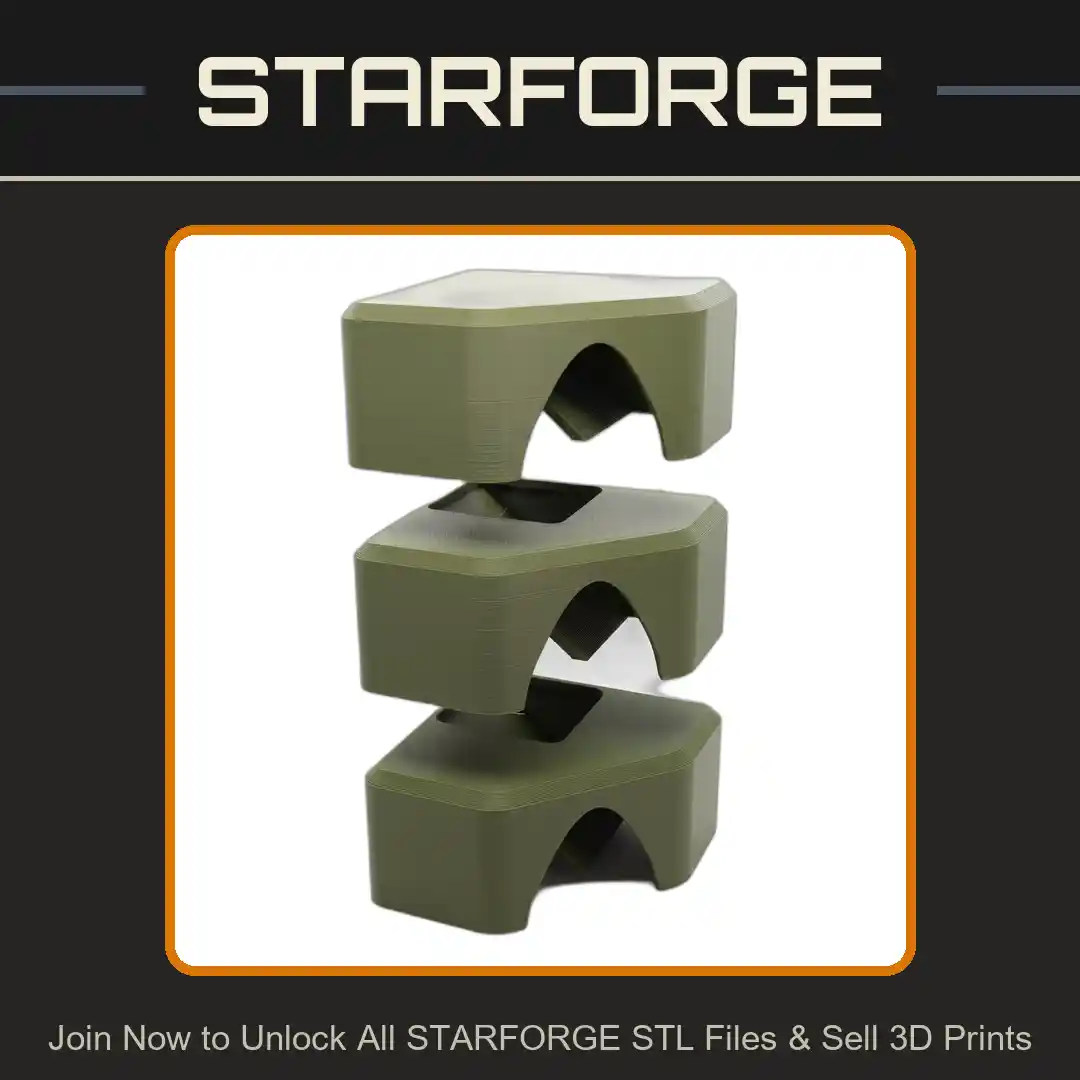 Modular Multistory Corner Pet Hide for Small Animals - 3D Printable STL File