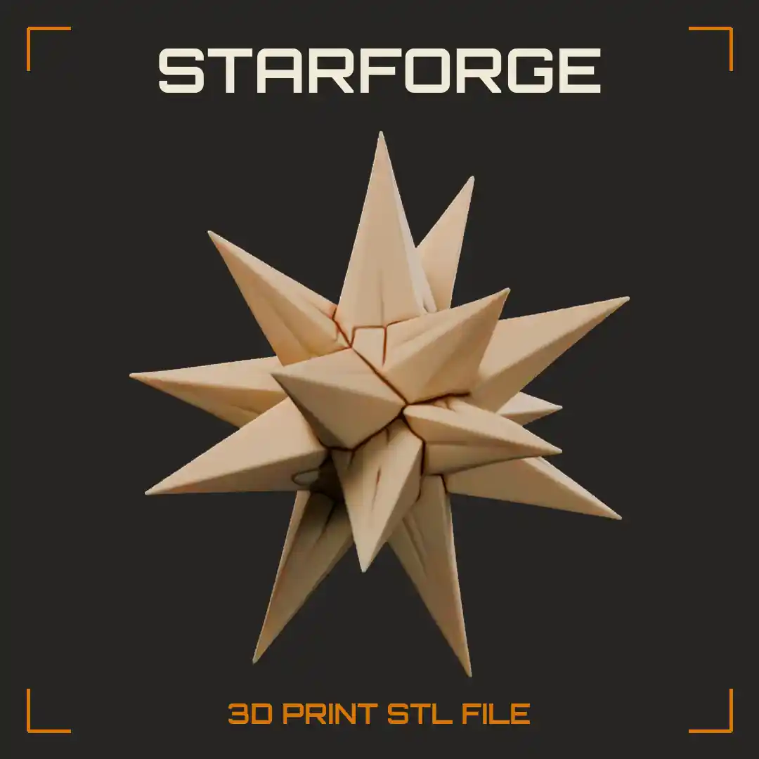 Moravian Star With Twenty Six Pyramid Points Hollow Core And Hanging Loop