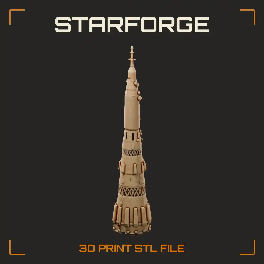 N1 Soviet Moon Rocket with Conical Stages Lattice Interstage Trusses and Escape Tower