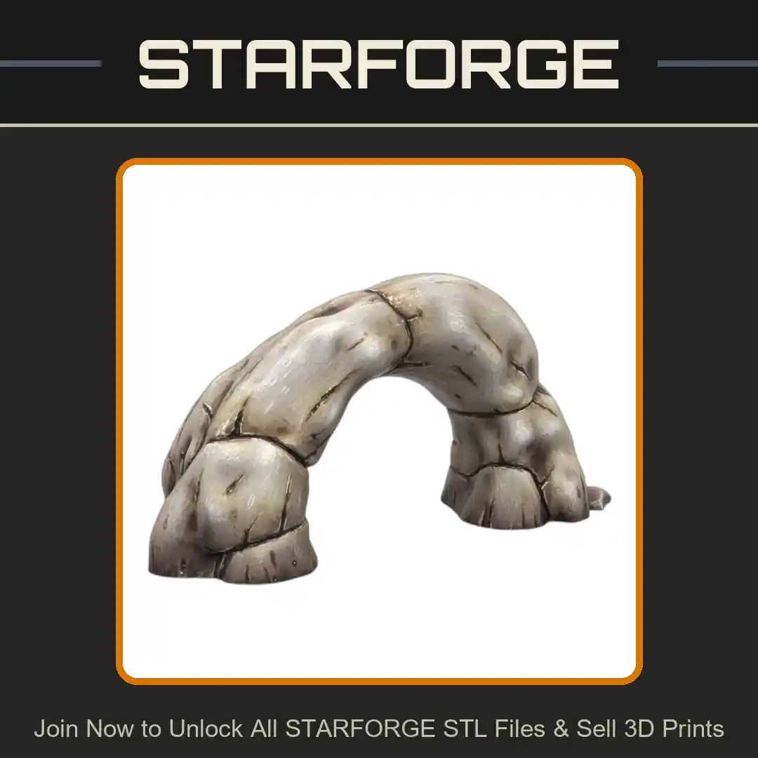 Natural Rock Arch Reptile Hide for Terrariums - 3D Printable STL File