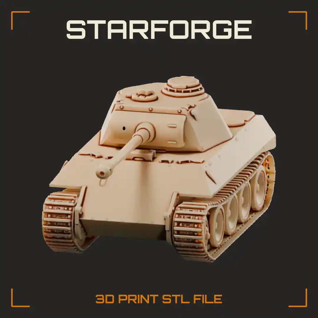 Panther Ausf D Medium Tank with Sloped Glacis Long 75mm Gun and Interleaved Road Wheels