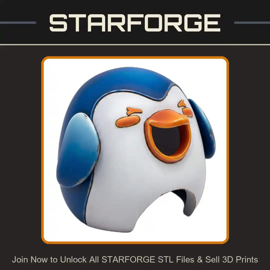 Penguin Shaped Hideout Cute Animal Shelter Dome Entrance Reptile Fish Tank - 3D Printable STL File