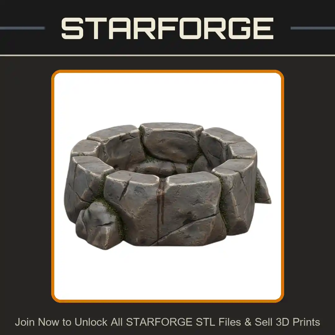 Pet Cat Dog Stone Feeding Bowl for Cozy Pet Settings - 3D Printable STL File