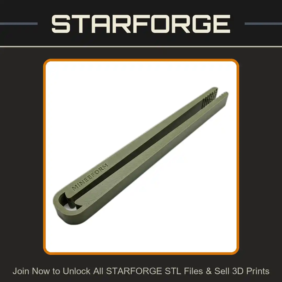 Print-in-Place Clamp Tongs for Feeding Insects and Worms to Reptiles - 3D Printable STL File