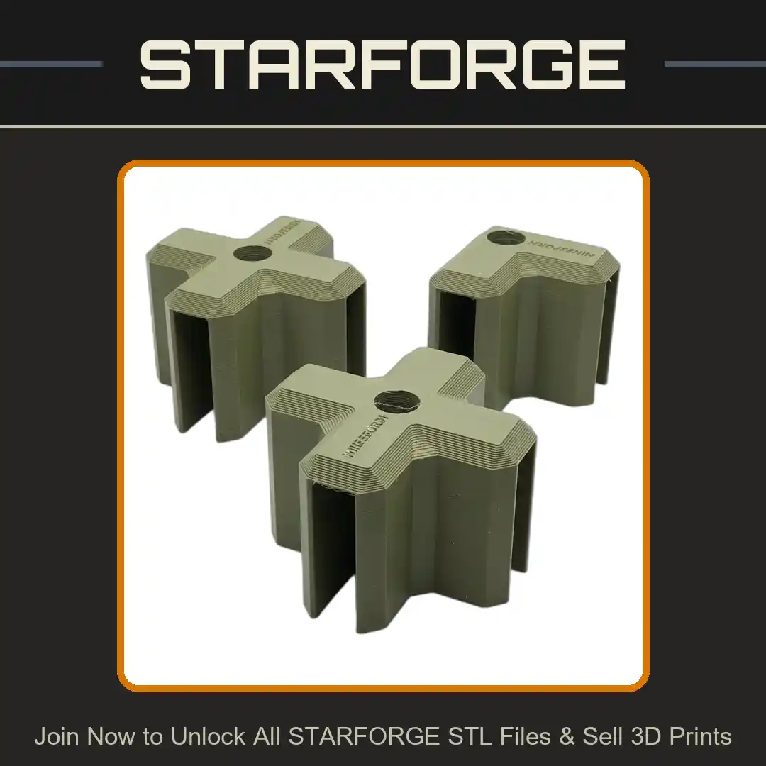 Raised Bed Corner Fittings for 4 Inch Boards with Optional Metal Rod Stake Holes - 3D Printable STL File