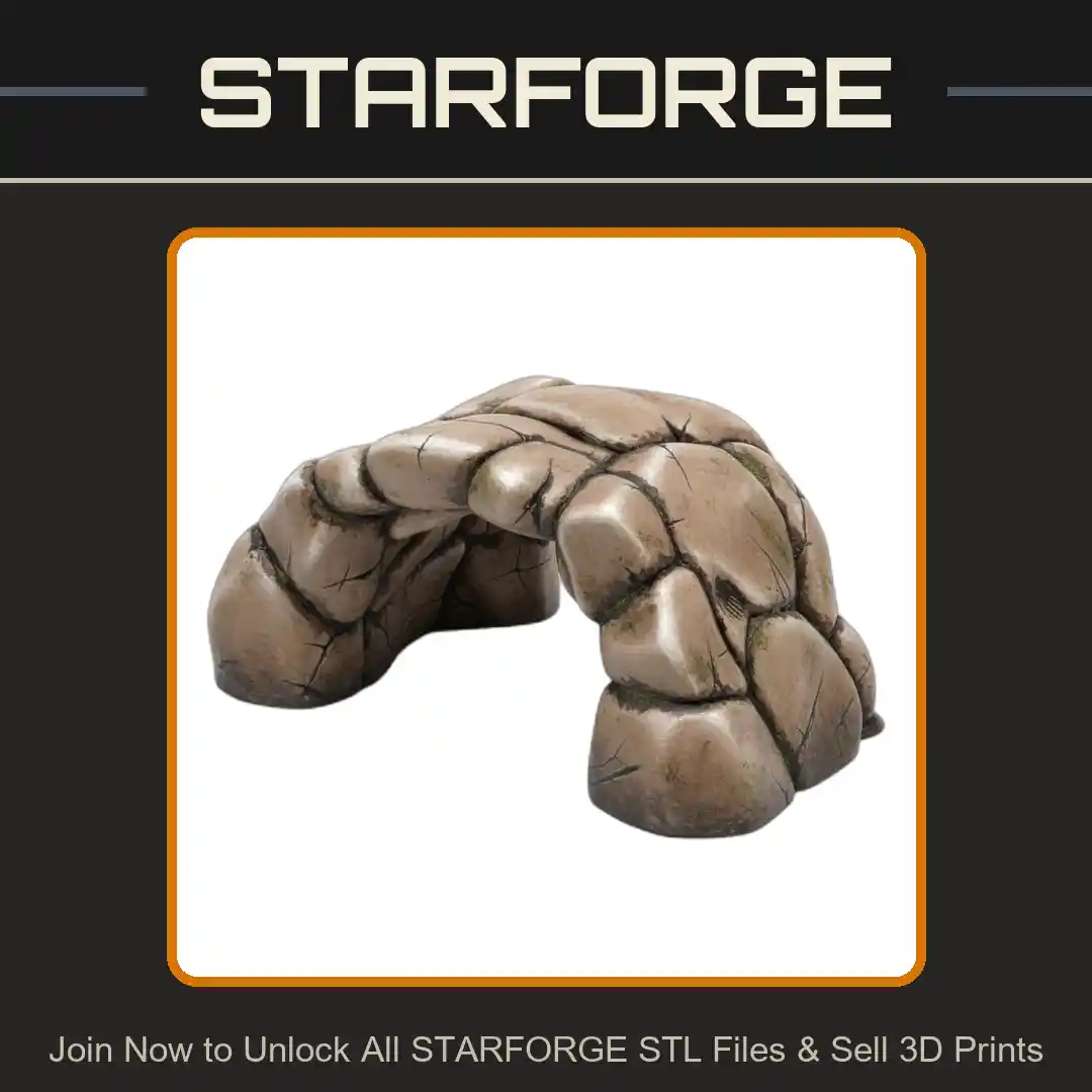 Reptile Rock Hide Cave for Terrarium Shelters - 3D Printable STL File