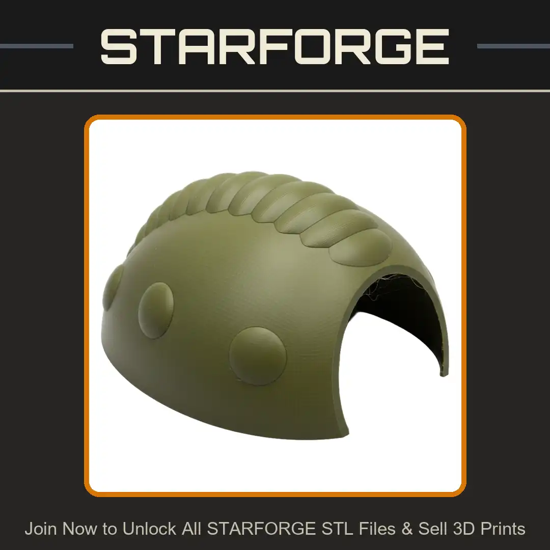 Ribbed Crested Pauldron Bonded Studded Shoulder Pad Reinforced Segmented Armor Plate - View 1 of 2