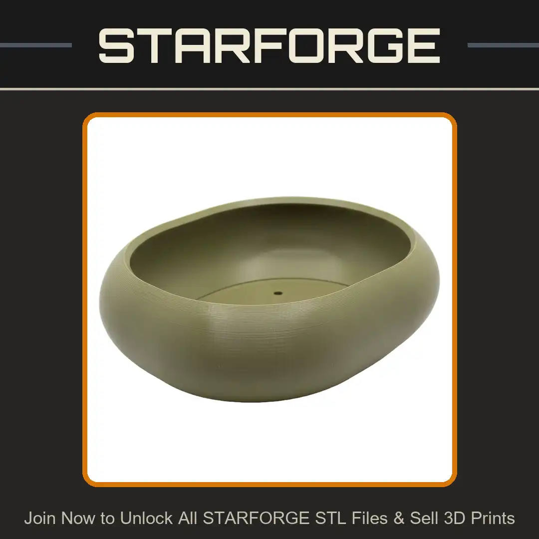 Ribbed Oval Basin Sink Minimalist Organic Stone Vessel Washbasin Planter Drain Hole - View 1 of 2