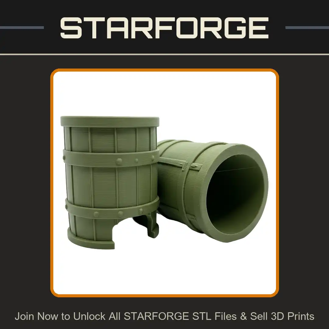 Riveted Wooden Barrel Cask Keg Vat Arched Cutout Stave Iron Band Hoop Studded Storage Drum - View 1 of 2